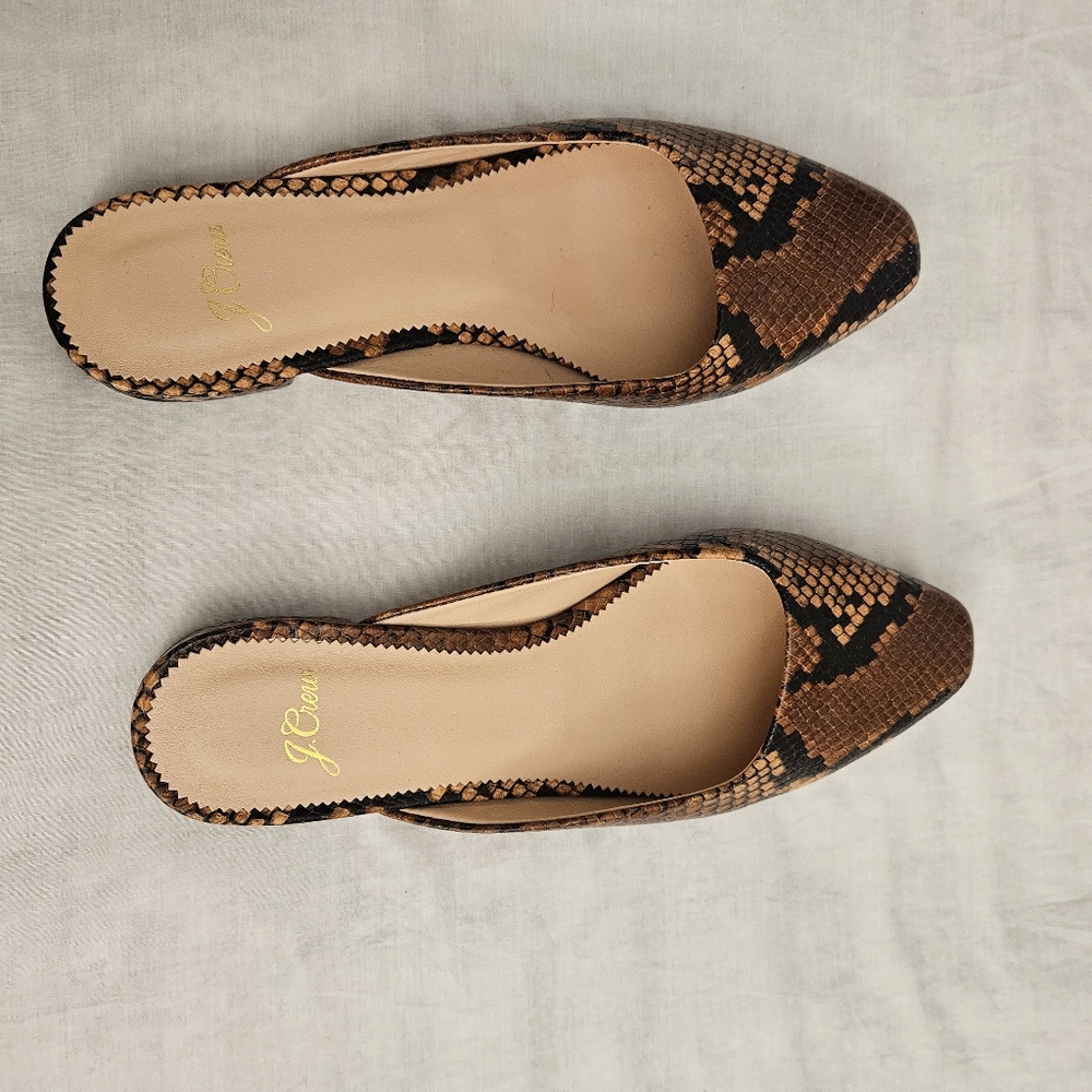 J.Crew Open back shoes